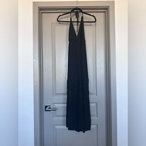 Black Halter Maxi Dress